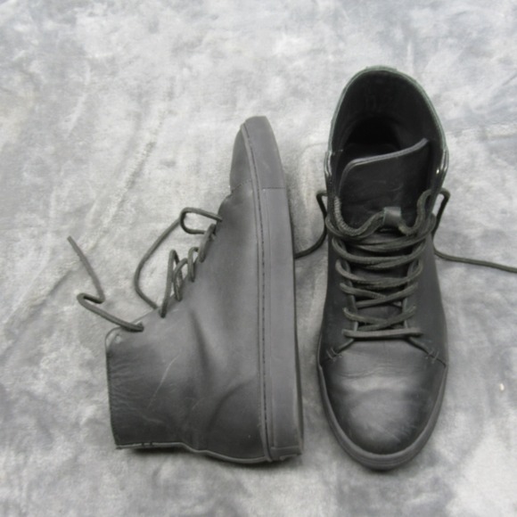 Thursday Boots Mens? 7 Black Leather Everyday‎ Lace Ankle Sneakers Light Casual main image 8